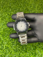 Patek Philippe Nautilus Style Silver Grey Dial Watch | Aziz Store