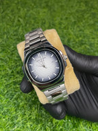 Patek Philippe Nautilus Style Silver Grey Dial Watch | Aziz Store