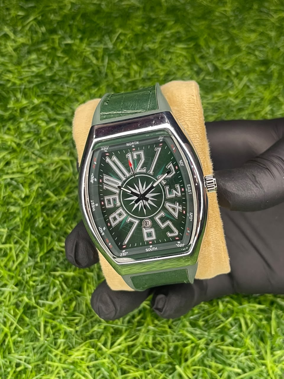Franck Muller Style Green Dial Luxury Watch | Aziz Store