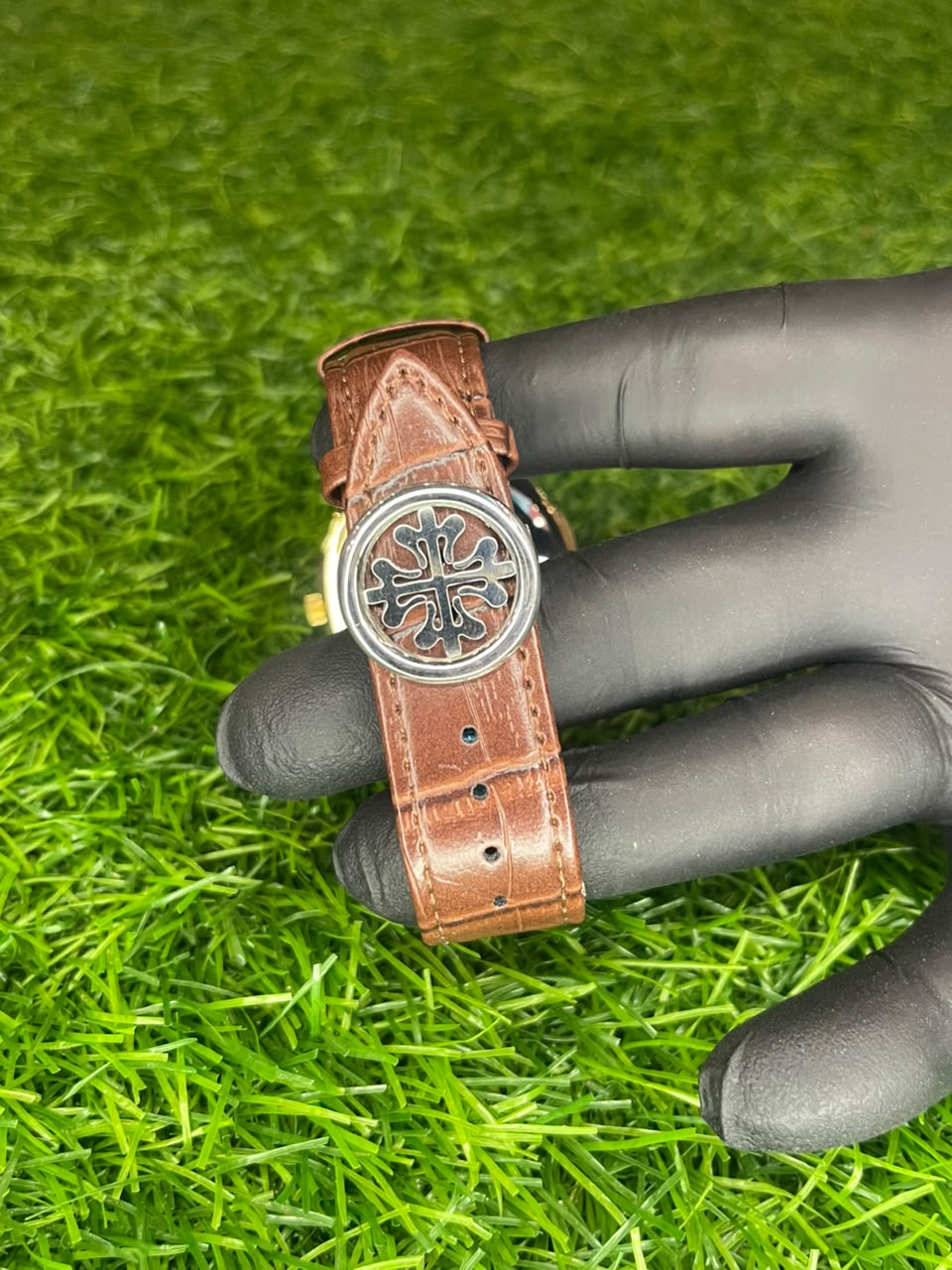 Patek Philippe Nautilus Style Gold Yellow Dial Watch | Aziz Store